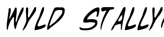 шрифт Wyld Stallyns, бесплатный шрифт Wyld Stallyns, предварительный просмотр шрифта Wyld Stallyns