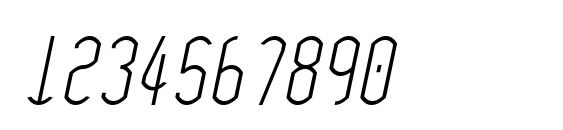 Wytherness Oblique Font, Number Fonts