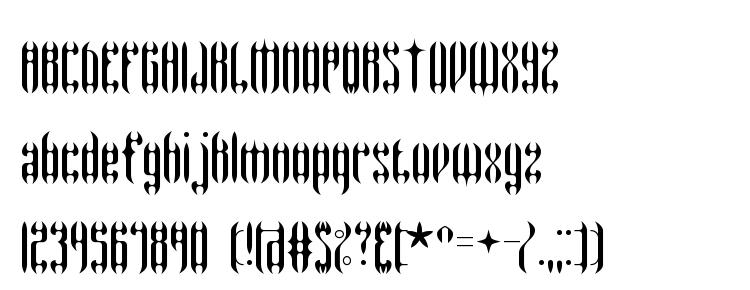 глифы шрифта Wyvern brk, символы шрифта Wyvern brk, символьная карта шрифта Wyvern brk, предварительный просмотр шрифта Wyvern brk, алфавит шрифта Wyvern brk, шрифт Wyvern brk