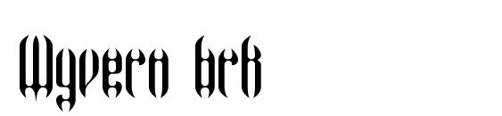 шрифт Wyvern brk, бесплатный шрифт Wyvern brk, предварительный просмотр шрифта Wyvern brk
