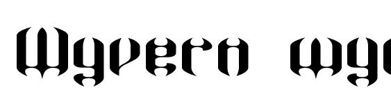 шрифт Wyvern wyde brk, бесплатный шрифт Wyvern wyde brk, предварительный просмотр шрифта Wyvern wyde brk