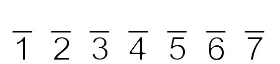 X Cryption Light Font, Number Fonts