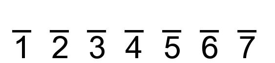 X Cryption Font, Number Fonts