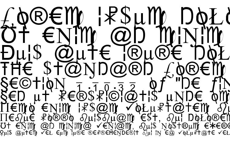 specimens X Cryption font, sample X Cryption font, an example of writing X Cryption font, review X Cryption font, preview X Cryption font, X Cryption font