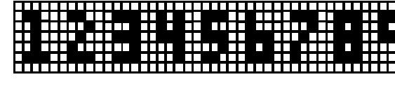 X Grid Font, Number Fonts