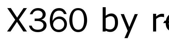 X360 by redge Font, Sans Serif Fonts