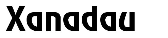 шрифт Xanadau, бесплатный шрифт Xanadau, предварительный просмотр шрифта Xanadau