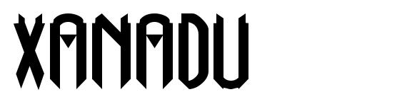 шрифт Xanadu, бесплатный шрифт Xanadu, предварительный просмотр шрифта Xanadu