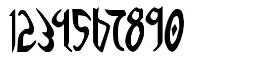 Xaphan Bold Font, Number Fonts