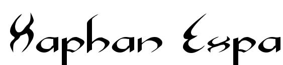 Xaphan Expanded Font