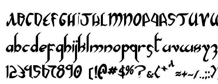 глифы шрифта Xaphan II Bold, символы шрифта Xaphan II Bold, символьная карта шрифта Xaphan II Bold, предварительный просмотр шрифта Xaphan II Bold, алфавит шрифта Xaphan II Bold, шрифт Xaphan II Bold