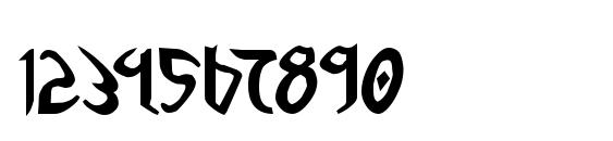 Xaphan II Bold Font, Number Fonts