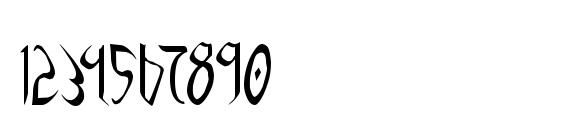 Xaphan II Condensed Font, Number Fonts
