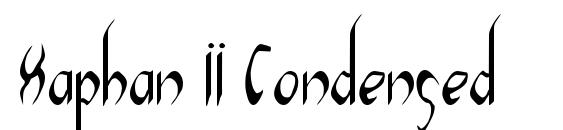 Xaphan II Condensed Font, Handwriting Fonts