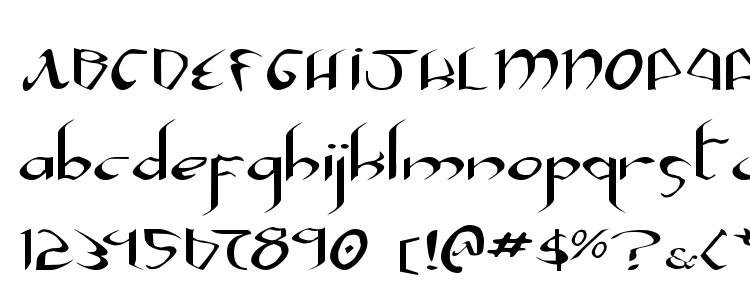глифы шрифта Xaphan II Expanded, символы шрифта Xaphan II Expanded, символьная карта шрифта Xaphan II Expanded, предварительный просмотр шрифта Xaphan II Expanded, алфавит шрифта Xaphan II Expanded, шрифт Xaphan II Expanded