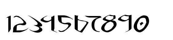 Xaphan II Expanded Font, Number Fonts