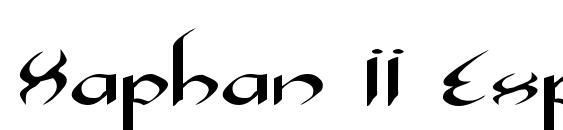 Xaphan II Expanded font, free Xaphan II Expanded font, preview Xaphan II Expanded font