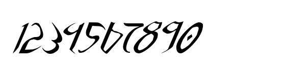 Xaphan II Italic Font, Number Fonts