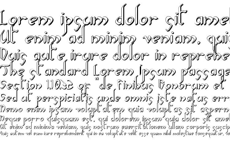 specimens Xaphan II Shadow font, sample Xaphan II Shadow font, an example of writing Xaphan II Shadow font, review Xaphan II Shadow font, preview Xaphan II Shadow font, Xaphan II Shadow font