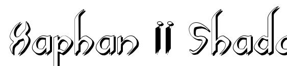 Xaphan II Shadow font, free Xaphan II Shadow font, preview Xaphan II Shadow font