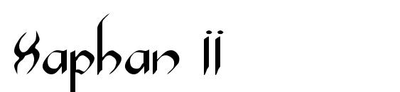 шрифт Xaphan II, бесплатный шрифт Xaphan II, предварительный просмотр шрифта Xaphan II
