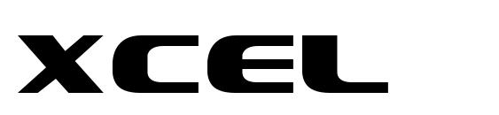 шрифт Xcel, бесплатный шрифт Xcel, предварительный просмотр шрифта Xcel