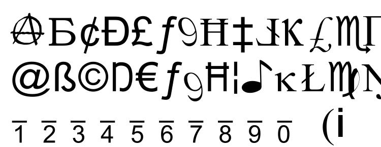 глифы шрифта Xcrypt, символы шрифта Xcrypt, символьная карта шрифта Xcrypt, предварительный просмотр шрифта Xcrypt, алфавит шрифта Xcrypt, шрифт Xcrypt