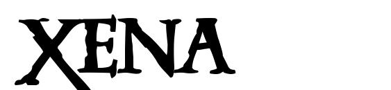 шрифт Xena, бесплатный шрифт Xena, предварительный просмотр шрифта Xena