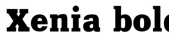 Xenia bold regular font, free Xenia bold regular font, preview Xenia bold regular font