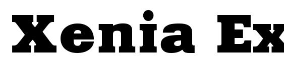 шрифт Xenia Extended Cyrillic, бесплатный шрифт Xenia Extended Cyrillic, предварительный просмотр шрифта Xenia Extended Cyrillic
