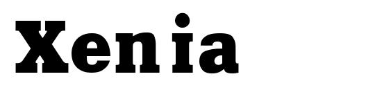 шрифт Xenia, бесплатный шрифт Xenia, предварительный просмотр шрифта Xenia