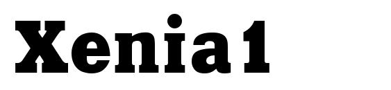 Xenia1 font, free Xenia1 font, preview Xenia1 font