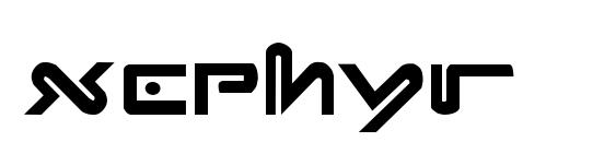 шрифт Xephyr, бесплатный шрифт Xephyr, предварительный просмотр шрифта Xephyr