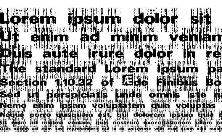 specimens Xerox Malfunction BRK font, sample Xerox Malfunction BRK font, an example of writing Xerox Malfunction BRK font, review Xerox Malfunction BRK font, preview Xerox Malfunction BRK font, Xerox Malfunction BRK font