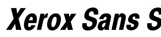 Xerox Sans Serif Narrow Bold Oblique Font, Sans Serif Fonts