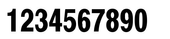 Xerox Sans Serif Narrow Bold Font, Number Fonts
