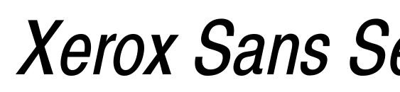 Шрифт Xerox Sans Serif Narrow Oblique