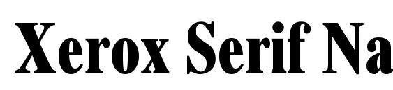 шрифт Xerox Serif Narrow Bold, бесплатный шрифт Xerox Serif Narrow Bold, предварительный просмотр шрифта Xerox Serif Narrow Bold