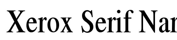 шрифт Xerox Serif Narrow, бесплатный шрифт Xerox Serif Narrow, предварительный просмотр шрифта Xerox Serif Narrow