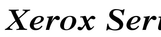 шрифт Xerox Serif Wide Bold Italic, бесплатный шрифт Xerox Serif Wide Bold Italic, предварительный просмотр шрифта Xerox Serif Wide Bold Italic