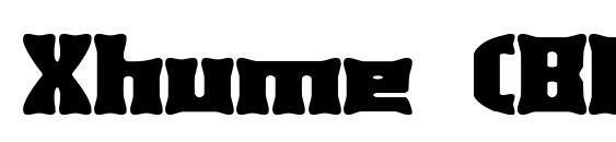 Xhume (BRK) font, free Xhume (BRK) font, preview Xhume (BRK) font