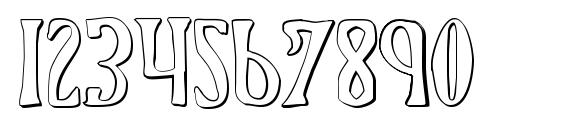 Xiphos 3D Font, Number Fonts
