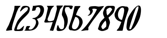 Xiphos Italic Font, Number Fonts