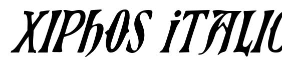 шрифт Xiphos Italic, бесплатный шрифт Xiphos Italic, предварительный просмотр шрифта Xiphos Italic