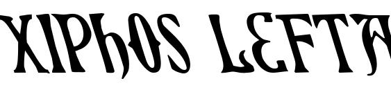 Xiphos Leftalic font, free Xiphos Leftalic font, preview Xiphos Leftalic font