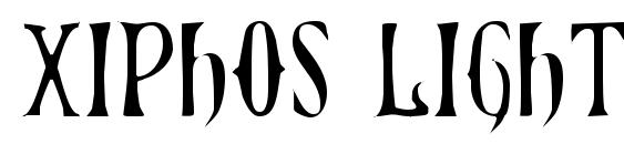 Xiphos Light font, free Xiphos Light font, preview Xiphos Light font