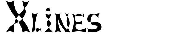 шрифт Xlines, бесплатный шрифт Xlines, предварительный просмотр шрифта Xlines