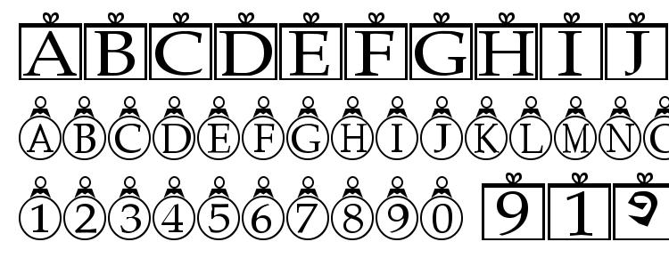 глифы шрифта Xmasbells, символы шрифта Xmasbells, символьная карта шрифта Xmasbells, предварительный просмотр шрифта Xmasbells, алфавит шрифта Xmasbells, шрифт Xmasbells