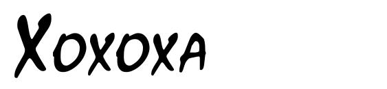 шрифт Xoxoxa, бесплатный шрифт Xoxoxa, предварительный просмотр шрифта Xoxoxa