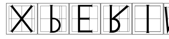Шрифт Xperimentypothree squares